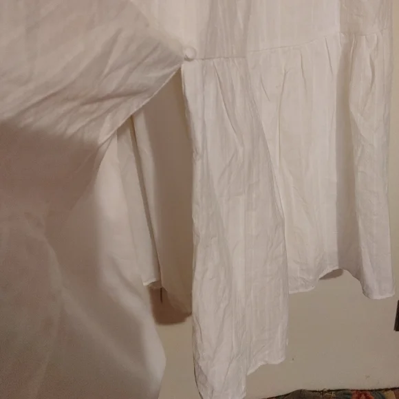 AVARA White Ruffled Cap Sleeve Dress Size XX-Large - Picture 7 of 14